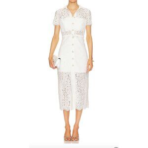 Karina Grimaldi Revolve White Lace Loretta Dress NWT - Size XS